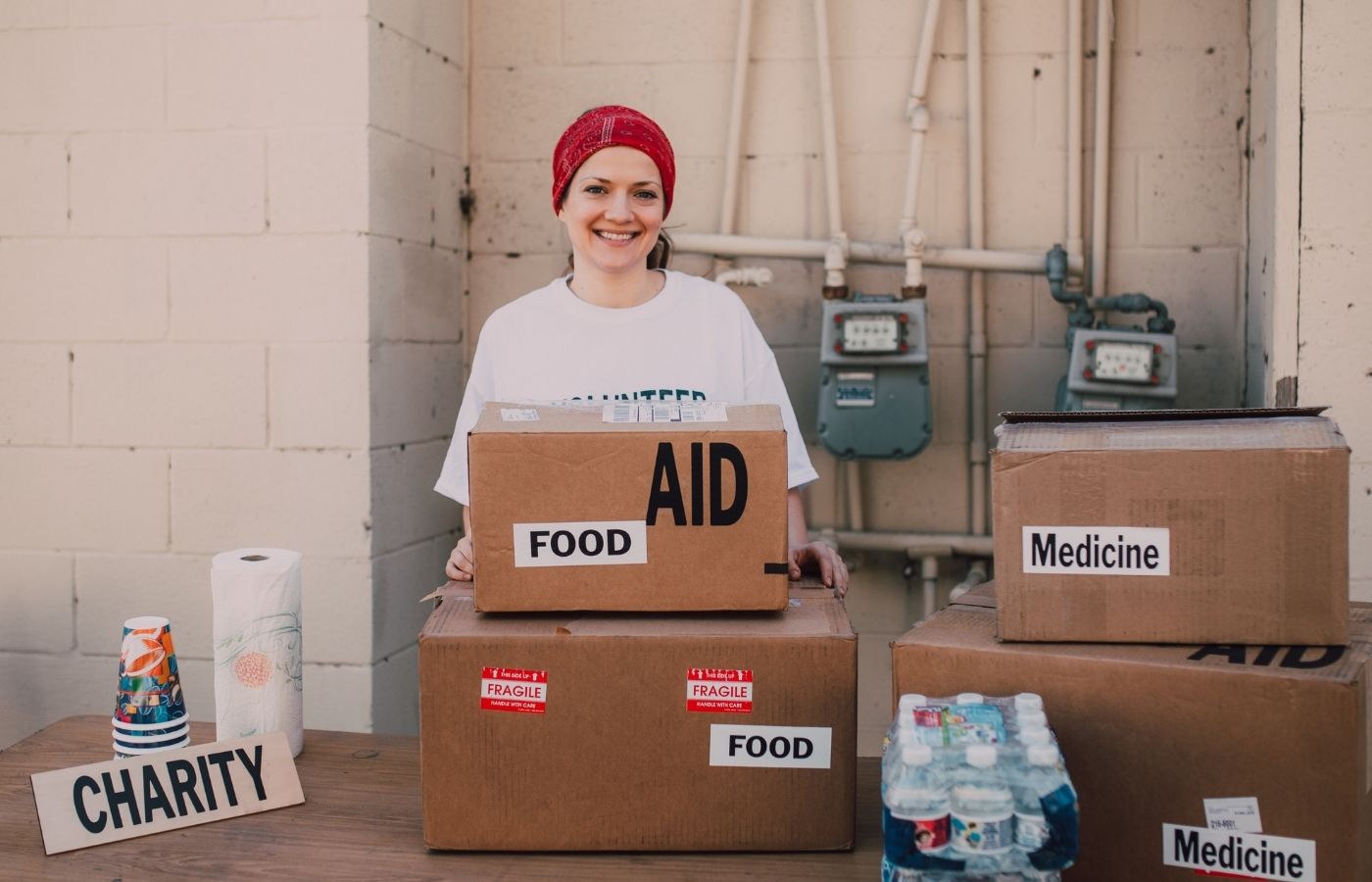 United Help volunteers supporting community outreach