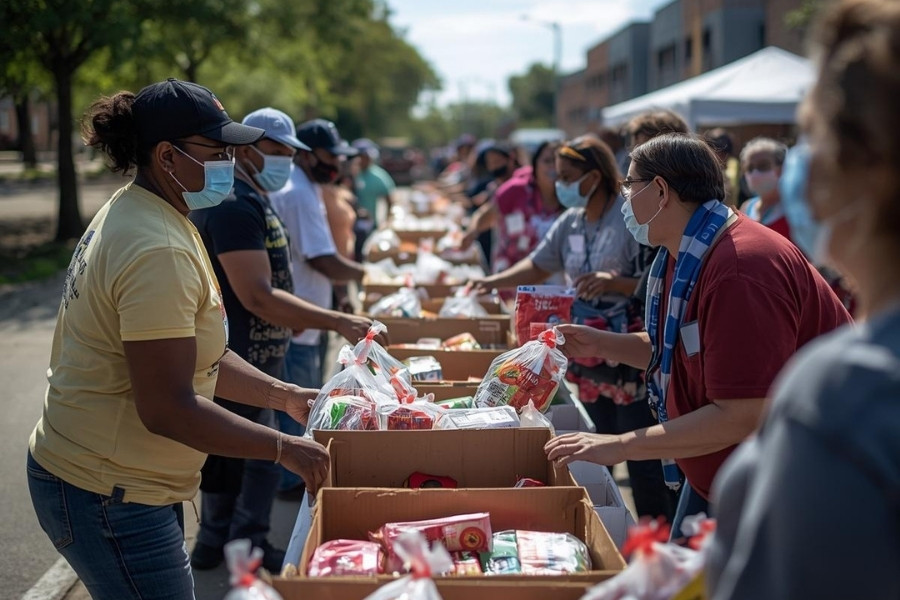 Food aid distribution